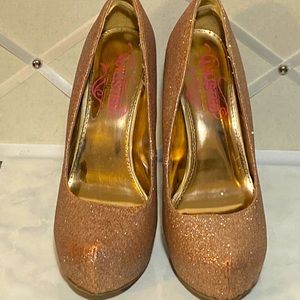 Sparkle (s8) Copper Glitter Stilletos